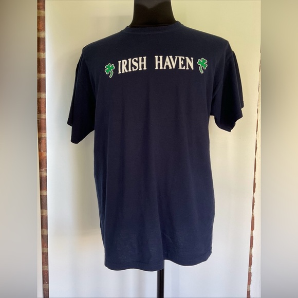 BKLYN 🍀 IRISH IRISH HAVEN BAR BROOKLYN N.Y. DOUBLE SIDED T-SHIRT SIZE XL - Picture 1 of 5